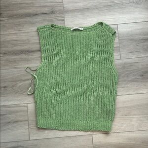 Abercrombie & Fitch Olive Knit Tank Top